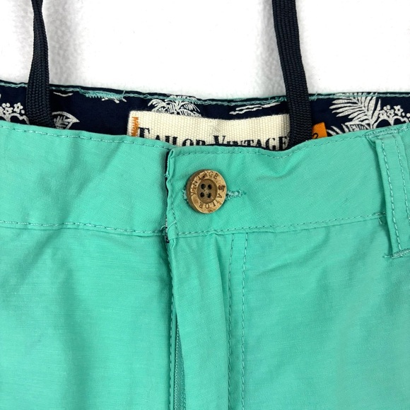 Taylor Vintage Turquoise Hybrid 9" Drawstring Men Stretch Walking Short Size 42 - Picture 5 of 13